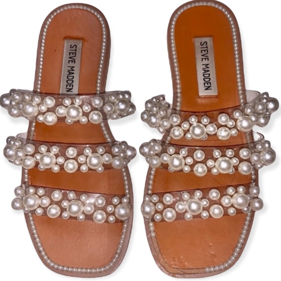 Steve Madden Shoes - STEVE MADDEN TAYE PEARL SANDALS SIZE 6